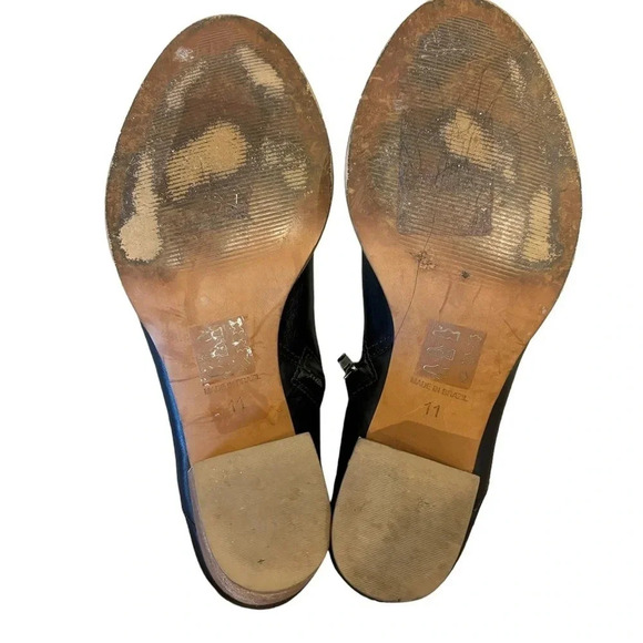 Madewell Rosie Ankle Boots Classic Black Leather Booties - Picture 8 of 12